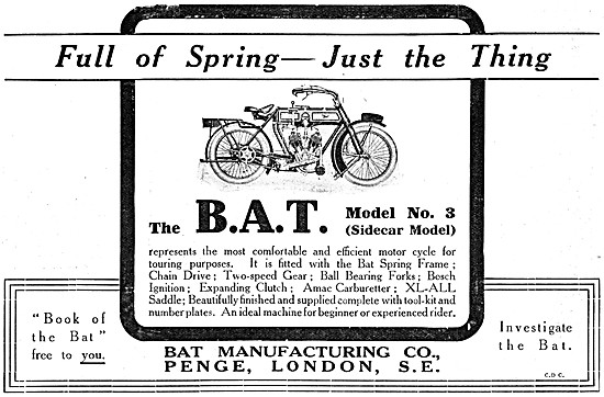 BAT Model 3 Motor Cycle - B.A.T.Model 3                          