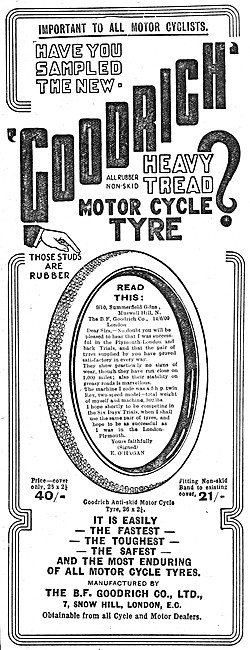 B.F.Goodrich Motor Cycle Tyres                                   