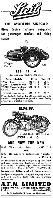 1956 BMW R.50 Motor Cycle 500 cc                                 