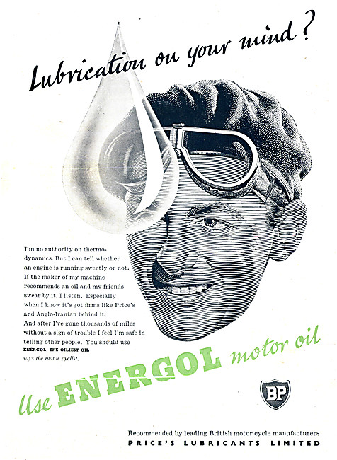 BP Energol Motor Oil                                             