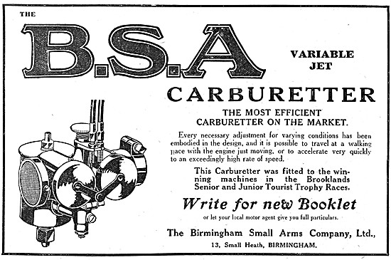 BSA Carburetters                                                 