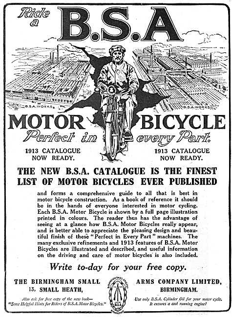 BSA Motorcycles 1912                                             