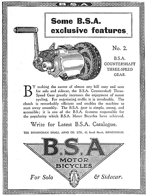 BSA Motorcycles - B.S.A. Gearboxes                               