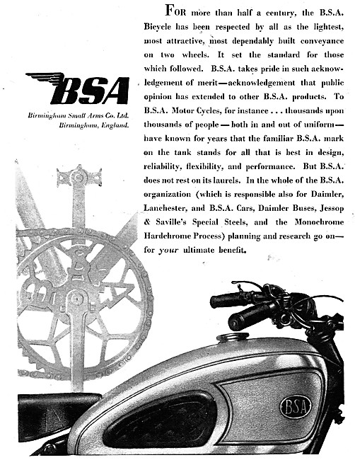 BSA Motorcycles                                                  