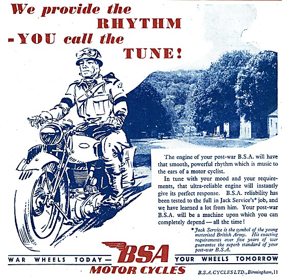 BSA Military Motor Cycles                                        
