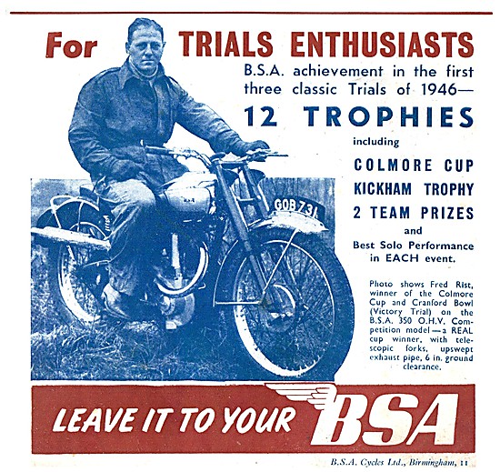 BSA B32 Trials 350 cc                                            