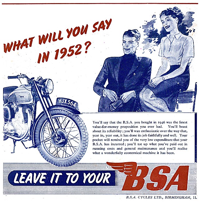 BSA  B32 HJX 564                                                 