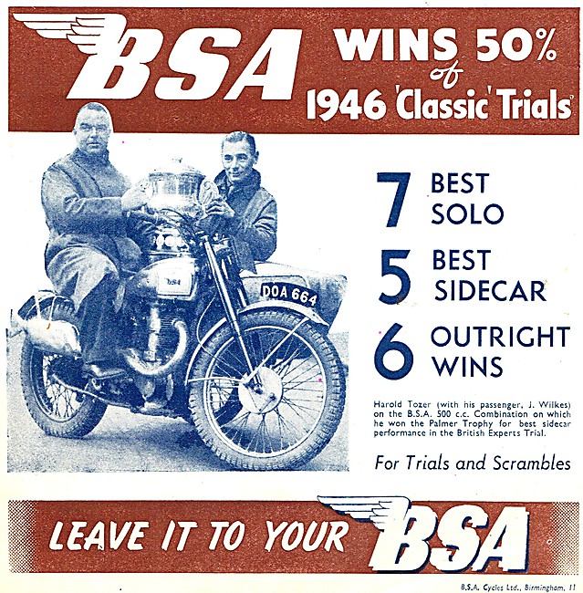 BSA 500cc 1946                                                   