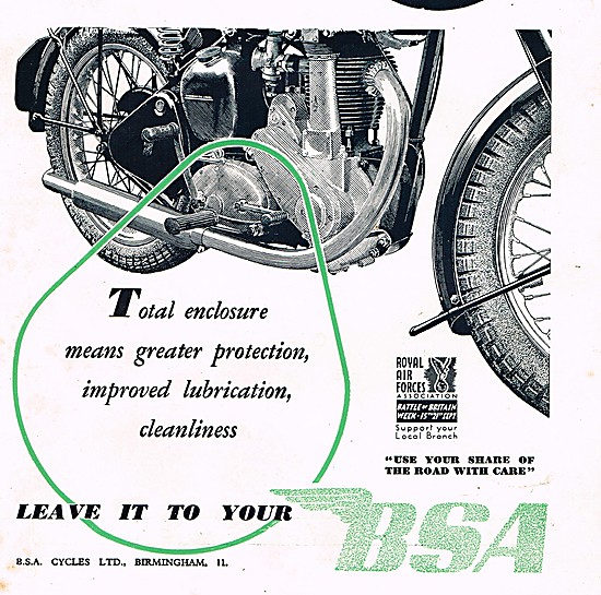 BSA  Four-Stroke Singles 1947                                    