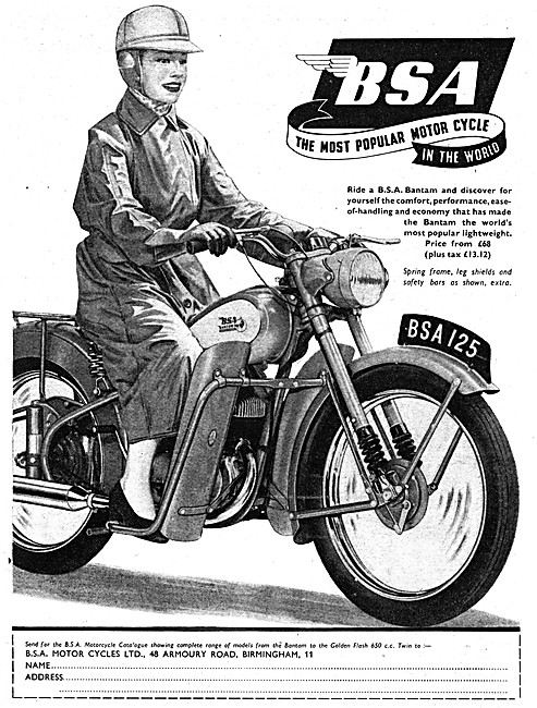 1954 BSA Bantam 125 cc                                           