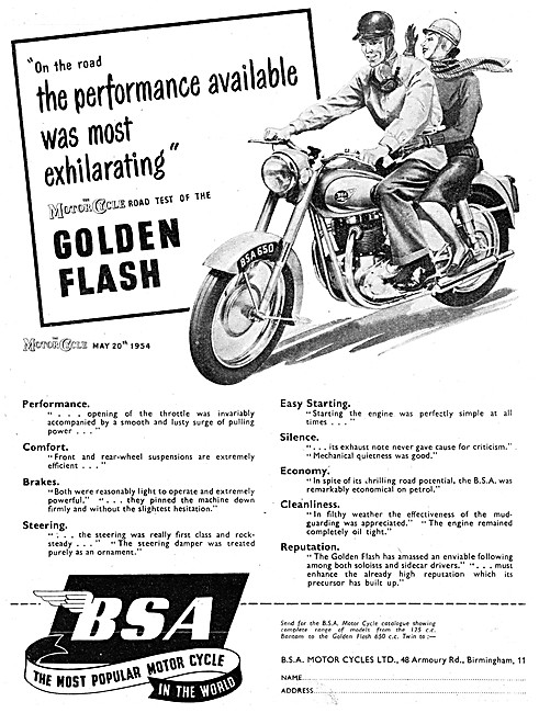 BSA  Golden Flash                                                