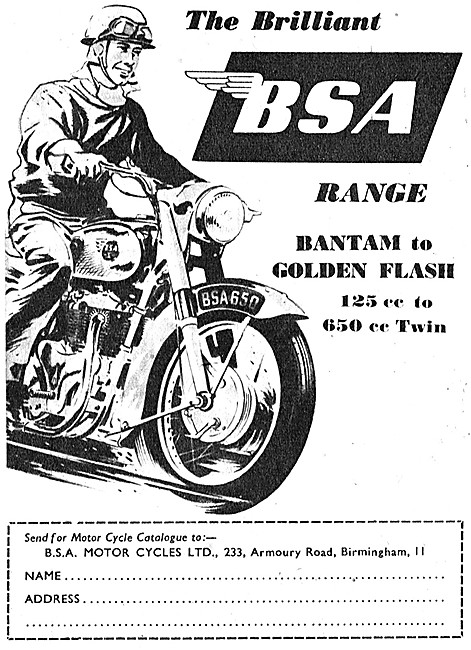 BSA  Motor Cycles - BSA Golden Flash                             