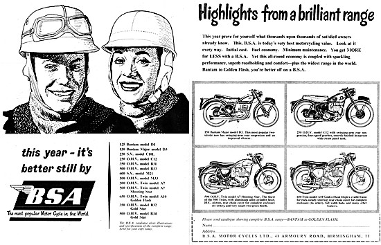 1956 BSA  Models                                                 
