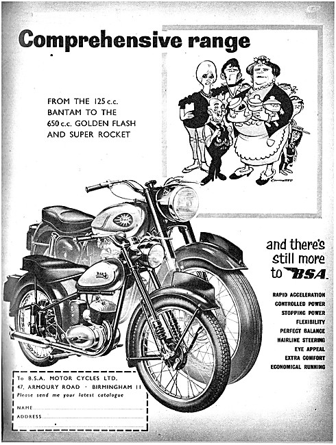 BSA Motor Cycles 1960 Models                                     