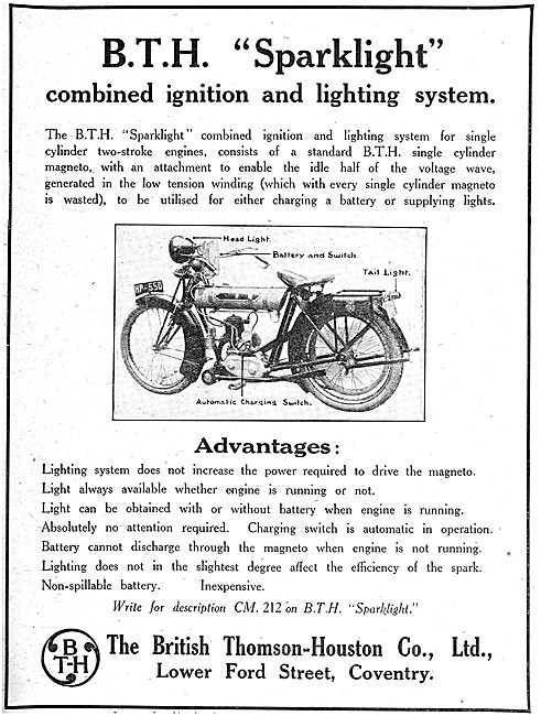 BTH Sparklight Ignition & Lighting System                        