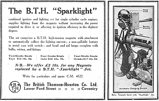 BTH Sparklight Combined Ignition & Lighting Set 1922             
