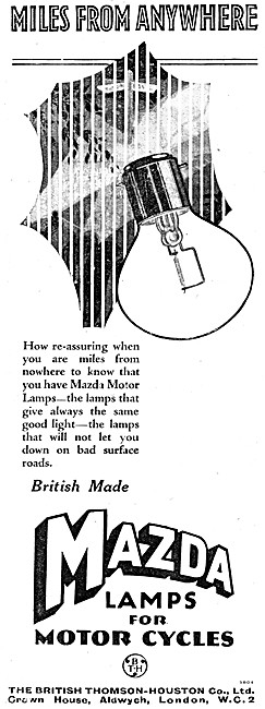 BTH Mazda Motor Cycle Lamps                                      