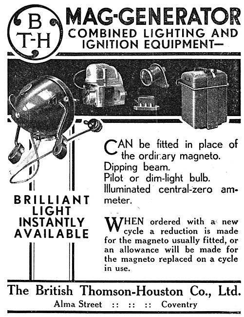 BTH Mag-Generator Lighting & Ignition Equipment                  