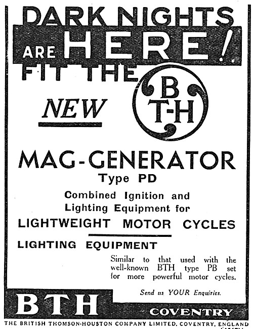 BTH Type PD Mag-Generator 1933                                   