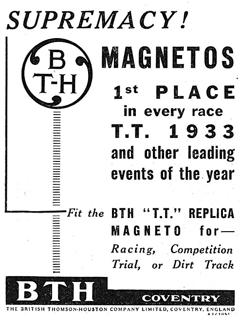 BTH Magnetos 1934                                                