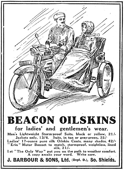 Barbour Beacon Oilskins For Motorcyclists                        