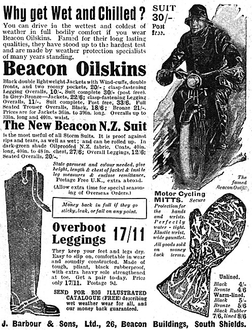 Barbour Beacon Oilskins - Barbour  Beacon N.Z. Suit              
