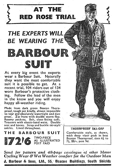 Barbour Motor Cycle Suit                                         