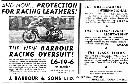 Barbour Motor Cycle Racing Oversuit                              