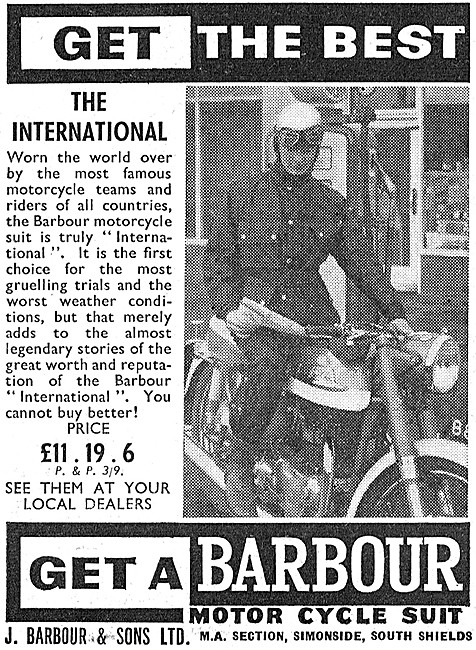 Barbour International Motor Cycle Suit                           