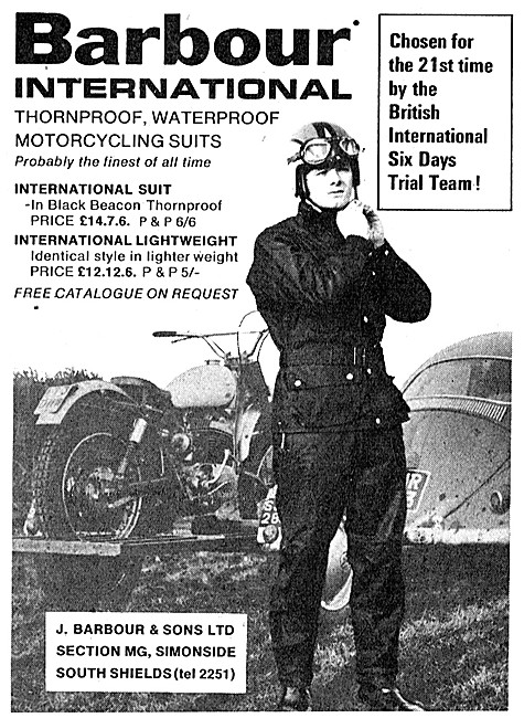 Barbour International Motorcycle Suits                           