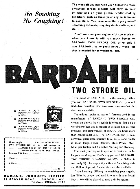 Bardahl Two-Stroke Oil                                           