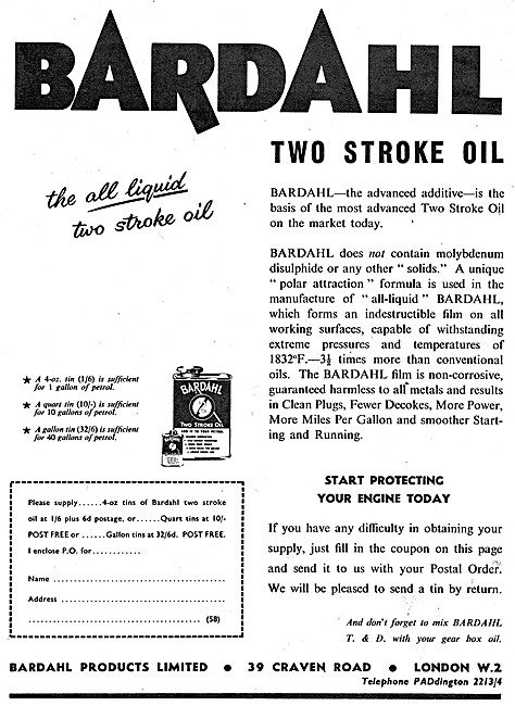 Bardahl Two-Stroke Oil                                           