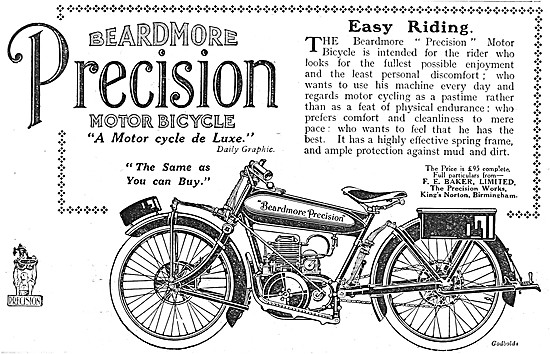 1920 Beardmore-Precision Motor Cycle                             