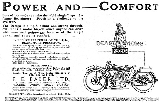 4.5 hp Beardmore-Precision Motor Cycle                           