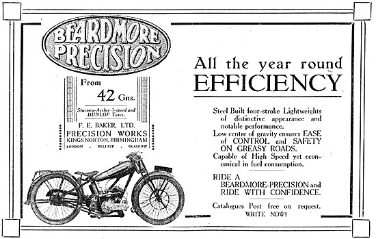 1924 Beardmore-Precision Motor Cycle                             