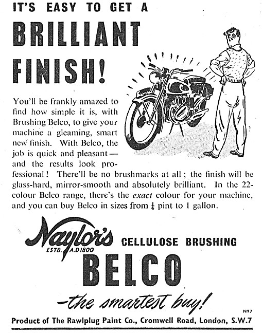 Cellulose Brushing Belco Touch Up Paint                          