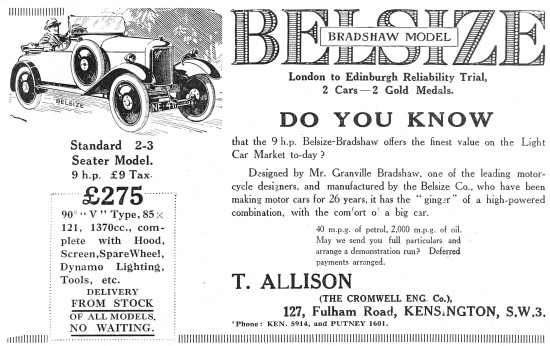 Brashaw Belsize Car                                              