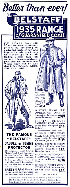 Belstaff Super Grey Storm Coat 1934 Style                        