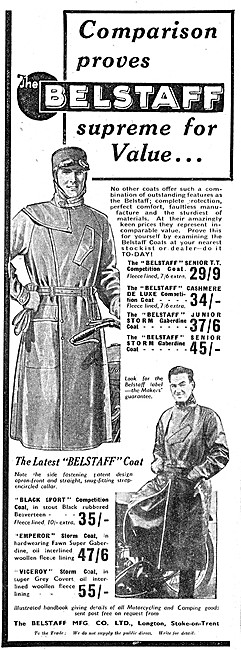 Belstaff Weatherproof Coats 1938                                 
