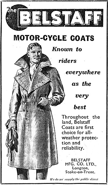 Belstaff Motor Cycle Coats 1946                                  
