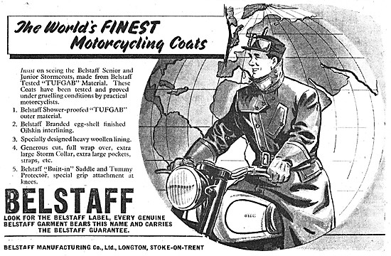 Belstaff Motorcycling Coats 1953 Styles                          