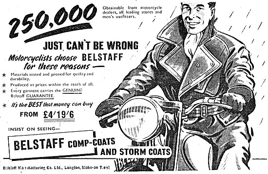 Belstaff Comp-Coats - Belstaff Storm Coats 1953 Styles           