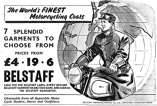 Belstaff Motorcycling Coats 1954 Styles                          
