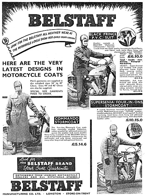 Belstaff Commando Stormcoat 1954 Advert                          