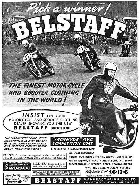 1958 Belstaff Ironhyde PVC Competition Coat                      