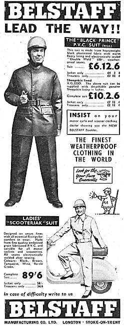 Belstaff Ladies Scooterjak Suit 1960 Advert                      