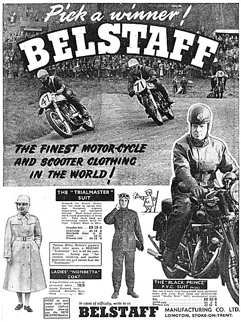 Belstaff Nonbetta Ladies Motor Cycle Coat 1960                   