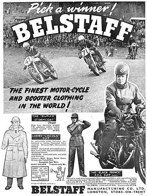 Belstaff Weatherproof Clothing For Motorcyclists                 