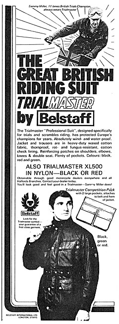 Belstaff Belstaff Trialmaster Motorcycle Suit 1972 Pattern       