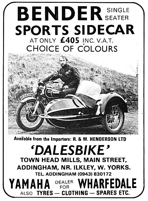 Bender Sidecars - Bender Sports Sidecar                          